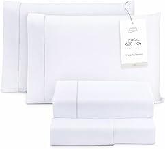 Jogo Cama King Size Toque Macio 4 Peças Percal 600 Fios Branco