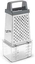 Brinox - Ralador 4 Faces Com Coletor Top Pratic, 20,5 Cm - Aço Inox