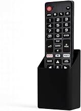 Suporte para Controle Remoto TV e Ar Condicionado de Parede Universal, Organizador 3M Sem Furo, PLA Ecológico, Design Minimalista (Preto)