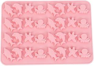 Forma Molde Doce Confeitaria Biscuit Golfinho Peixe Polvo Estrela do Mar Doce Bombom Gelo Decorar Goma Chocolate Gominha Animais Marinhos Fundo do Mar Pasta Americana Bolo