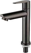 Torneira De Bancada Preto em Aço 1/4 de Volta, Design Alto Padrão Premium, Para Banheiro, Lavabo, Pia Lavatório. FS (PRET)