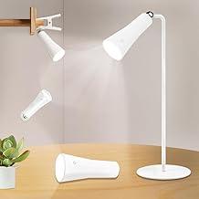 Luminária Led Magética 4 em 1, Clip de Leitura, Lampada de Parede, de Mesa e Lanterna sem fio, sensível ao toque, recarregável USB-C, 3 níveis de brilho