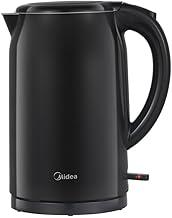 Chaleira Elétrica Preta Midea Double Wall 1,7L, Desligamento automático, tampa pop-up, led indicador funcionamento - 220V, Potência:1200W-1500W, KDW17P2