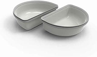 SureFeed Tigela Cinza (2 peças de 200 ml) - Adaptável para Alimentador Inteligente Sure PetCare para Cachorros e Gatos