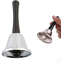 Sino De Mão Sineta Campainha Manual de Mesa com Cabo Longo Sino de Metal Prateado Campainha de Serviço Premium