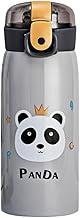 Garrafa Térmica Garrafinha Térmica Infantil Inox Canudo Trava 350 ml - Desenho Panda - TYDA