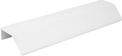 10 Unidades Puxador Smart Premium 45° - 14 cm - Alumínio com Pintura Eletrostática, para MDF (Branco)