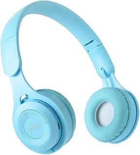 Fone de Ouvido Sem Fio Bluetooth - Headset com Cancelamento de Ruído, Microfone Integrado e Ampla Distância Sem Interferência (Azul)