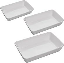 LYOR - Conjunto 3 Refratários Línea Branco Porcelana