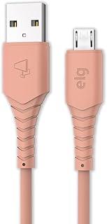 Cabo Micro USB Emborrachado de Alta Performance e Maior Velocidade de Carregamento 1,2m Rosa - M512R ELG