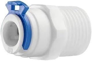 Conexão Reta BSPT 1/2'' para 3/8'', Planeta Água, CN006, Branco, Pequeno