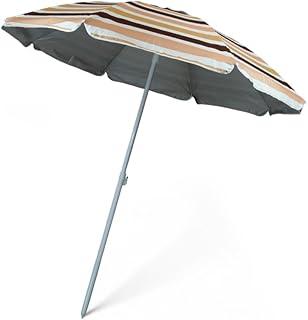 NTK, Guarda-Sol Solis Estrutura Aço e Fibra de Vidro 1,80m para Praia, Camping, Piquenique com Proteção UV 50+, Colorido