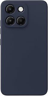 Compativel com Moto G86 - Capinha Capa Case Silicone Macia Aveludada Forro Interno Luxo Azul Marinho
