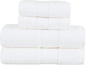 Jogo de Toalhas Buddemeyer Fio Penteado Alva Banho Branco 4 Peças