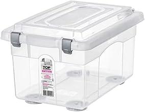 Sanremo - Caixa Organizadora Plástica de 4,3 Litros e Tampa com Travas, Linha Top Stock