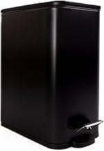 Lixeira 5 Litros Retangular com Pedal Fechamento Soft Close Compacta