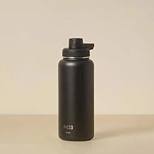 PACCO Garrafa Térmica Hydra V2 950ml (preto) Aço inoxidável 18/8 Até 24h gelada ou até 12h quente