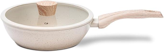 Brinox - Frigideira Alta com Tampa 24Cm 2,3L Ceramic Life Sirius com Fundo de Indução - Vanilla