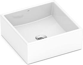 Cuba de apoio 350x350 sem mesa Basic Q5 - Celite Branco