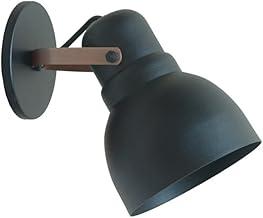 Arandela de Alumínio Industrial para Banheiro e Lavabo E27 - Preto Texturizado, Instalação Simples, Bivolt, Design Retro