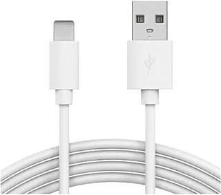 Cabo Carregador Premium Compatível com Lightning, USB-A, iPhone/iPad/iPod – 4.8A, Carga Rápida e Dados, Durável, Chip Inteligente (Branco/Preto)