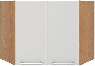 Armário Aéreo Ditália Aspen Canto Carv/branco Cd-214