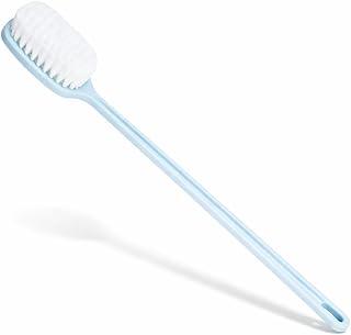 Escova de Banho com Cabo Longo 41cm Cerdas Macias Massageadoras Limpeza das Costas Corpo e Pés com Pegador Antiderrapante