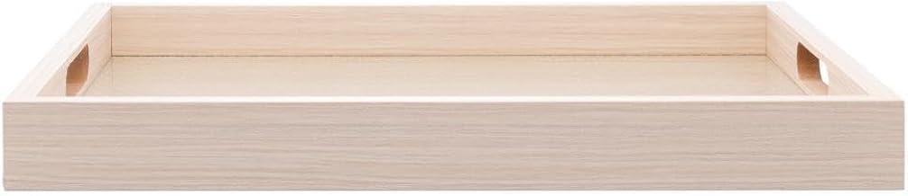 LYOR - Bandeja Retangular de Mdf com Fundo Tressê 40cm x 4cm x 30cm