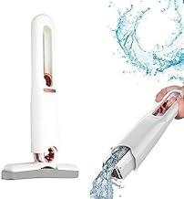 Mini Mop Dobrável Esfregão de Limpeza, Vidro, Mesa, Pia, Piso, Móveis, Janelas, Ajuste de 180º, Auto Enxague, Sem Molhar as Mãos, Branco Premium