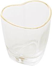 Copo de Shot de Vidro Coração com Borda Dourada 50ml - Lyor