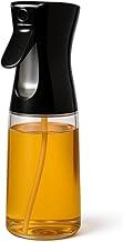 Borrifador de Azeite Spray 220ml Vidro Borrifador de Óleo Vinagre e Molhos para Cozinha Air Fryer Saladas e Grelhados (Preto)