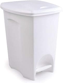 Lixeira com Pedal Plasútil Branco 50 L com 30.01% de desconto por R$ 107,78 na amazon