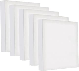 Kit 5 Telas de Pintura 15x15cm sem Cavalete Branca Moldura de Madeira com 5.02% de desconto por R$ 28,40 na amazon