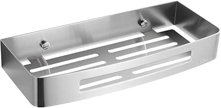 Prateleira De Parede Para Banheiro Porta Shampoo Aço Inox - Escovado