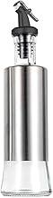 Galheteiro Dosificador Porta Azeite Dispenser PROFISSIONAL De Vinagre, Óleo, Molho, Shoyo Em Aço Inoxidável Com Bico Dosador Garrafa De Vidro 320ML PREMIUM SYANG