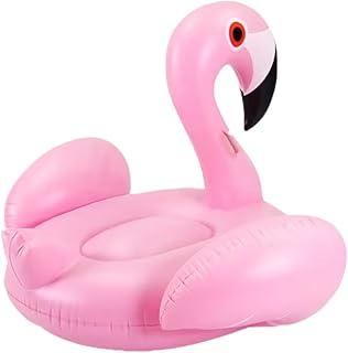 Boia Inflavel Gigante Bote Flamingo Rosa 150x105cm, Ilha Flutuante Piscina Praia Verão, Bóia Grande Adulto para 2 Pessoas, Flutuador Resistente e Divertido