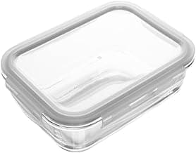 LYOR - Pote Hermético de Vidro com Tampa 1L - Organização de Alimentos - Porta Mantimentos com Tampa Hermético