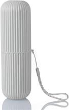 Porta Escova de Dente e Creme Dental - Estojo Multiuso Higiênico Portátil de Banheiro, Organizador para Escova de Dente, Estojo Organizadora Bolsa Mochila - UpShop (Cinza Claro)