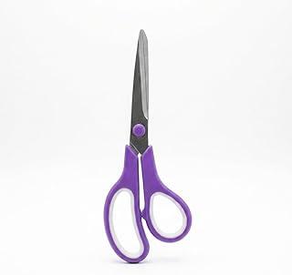 Tesoura Multiuso 7 1/2 Polegadas Aço Inox Cabo Ergonômico, corta tecido, papel e borracha, afiada Roxo