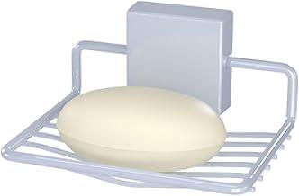 Saboneteira de Parede Adesivo Autocolante Acessório Banheiro Suporte Fixo Branco Pliar