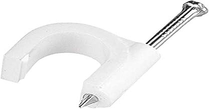 Bemfixa Fixador Cabo Coaxial Branco 6 Mm 100 Unidades