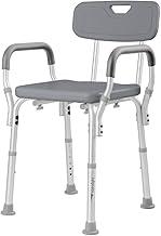 Banco Cadeira para Banho com Encosto e Apoio de Braços até 130kg Hidrolight