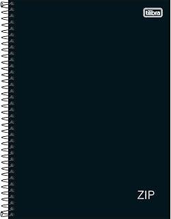 Tilibra - Caderno Espiral Capa Dura Universitário 16 Matérias Zip Preto 256 Folhas