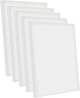 Kit 5 Telas de Pintura 10x15cm sem Cavalete Branca Moldura de madeira