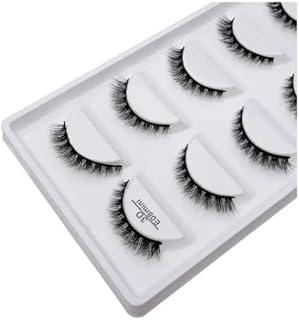 Cartela Com 5 Pares De Cilios Postiços Naturais - E08 Mini