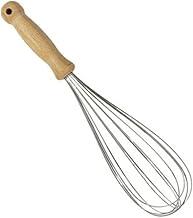 Fouet,Fuê, Batedor de Massas e Ovos em Inox, com Cabo de Madeira Anatômico, 34cm