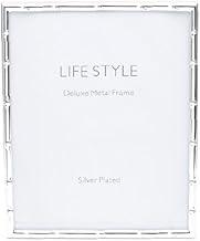 WOLFF - Porta-Retrato Aço Bambu Prateado 13x18cm