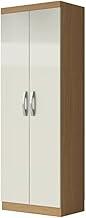 Armário Multiuso Organizador Lavanderia 2 Portas 3 Prateleiras 1,70m New (MADEIRADO/OFF WHITE)