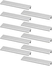 Kit 12 Puxador Slim De Gaveta Armario Moveis Tito 64mm (Cromado Fosco)