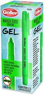 Marca Texto Crayon Gel 12 unidades verde